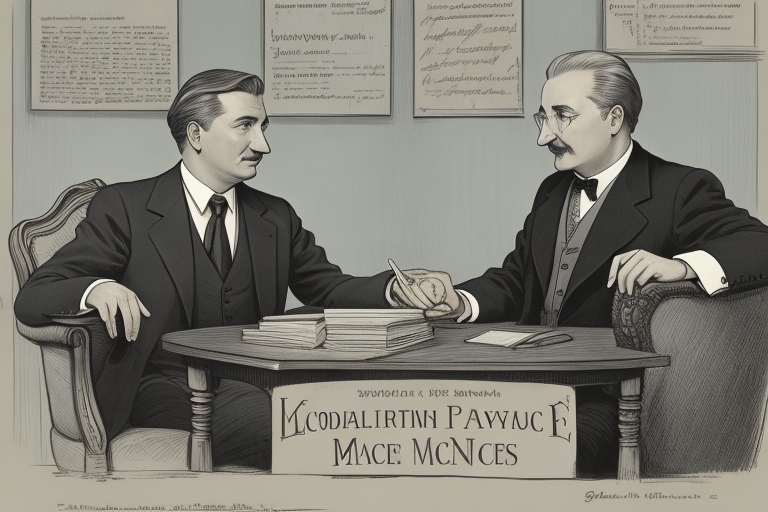 Mises e Hayek conversando sobre Karl Marx