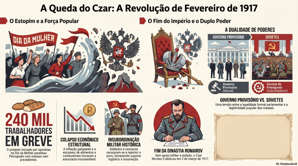 revolução de fevereiro mapa mental