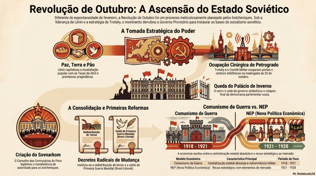 revolução de outubro mapa mental