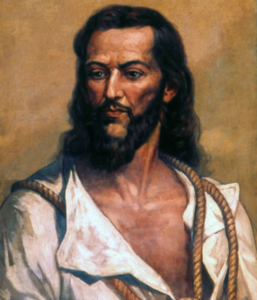 Obra de Oscar Pereira da Silva retratando Tiradentes